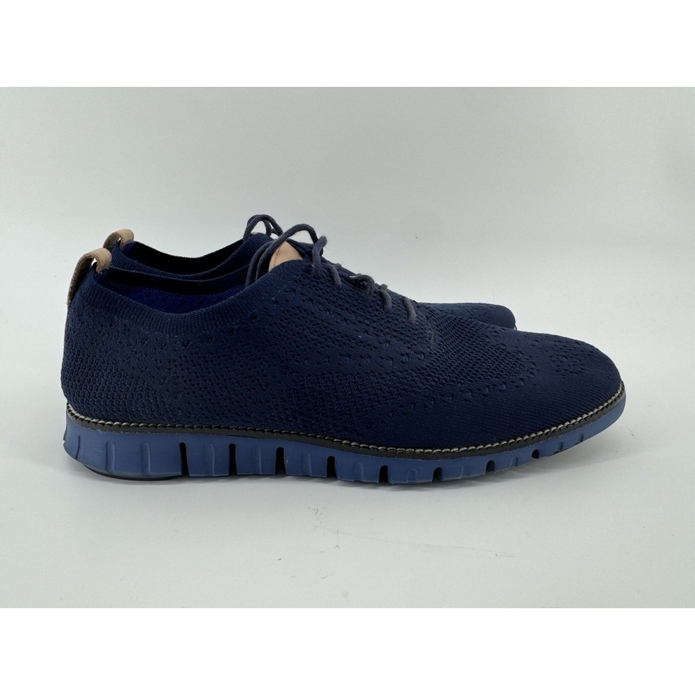 Cole Haan Zerogrand Stitchlite Men's Size 10 M Blue Dress Shoes Knit C24947